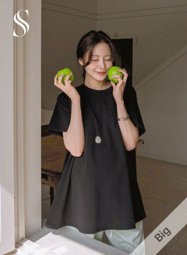 <b>[Good Quality/Repurchase Item]</b> Maternity*Tuktok Asymmetrical Flare Short Sleeve Maternity T-shirt