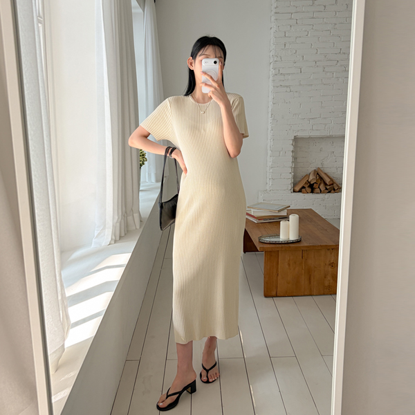 Maternity*Kulchar Ribbed Round Maternity Dress