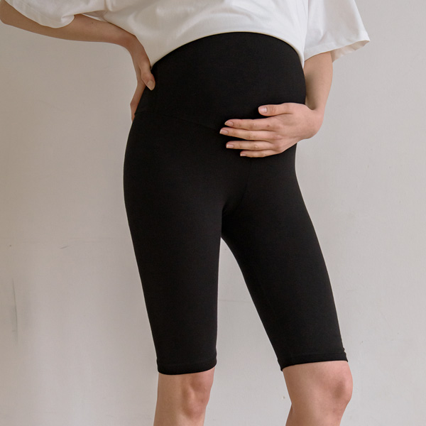 <b>[Special Offer 1+1 / Summer Must-Have / Over 20,000 Sold✨]</b> Maternity*Pudding Spandex 5-Part Maternity Leggings