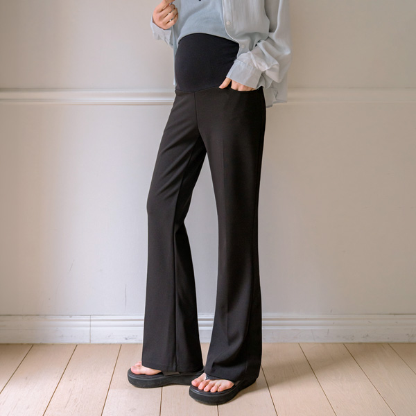 <b>[Slim Fit Summer Slacks / Over 10,000 Sold]</b> [S-made] Maternity*Double Cheese Long-legged Bootcut Light Maternity Pants