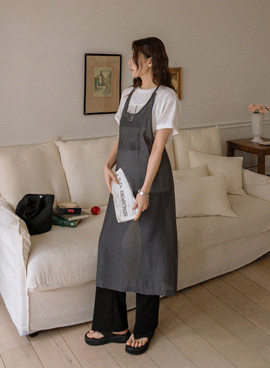 Maternity*Halter Wrap See-through Layered Dress