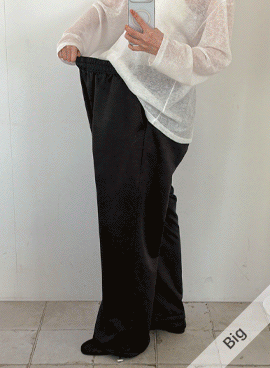 <b>[2 Sizes/Adjustable Fit]</b> Maternity Silk Satin Two-Way Maternity Pants