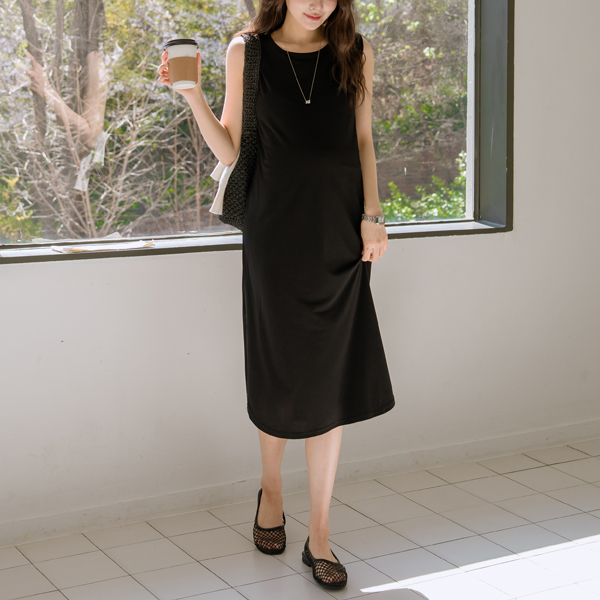 [Coolity] Maternity* Flowy Sleeveless Maternity Dress