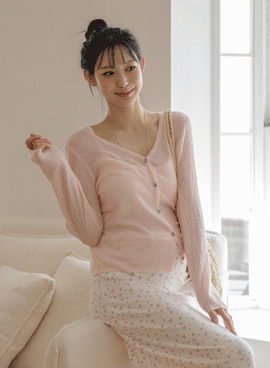 Maternity*Fluttering Lavender Knit Cardigan