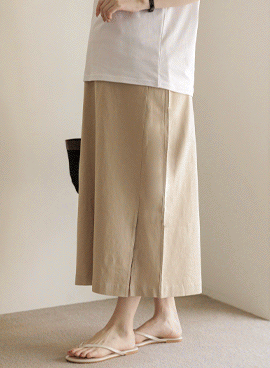 Maternity*Modern Cotton Side Slit Maternity Skirt