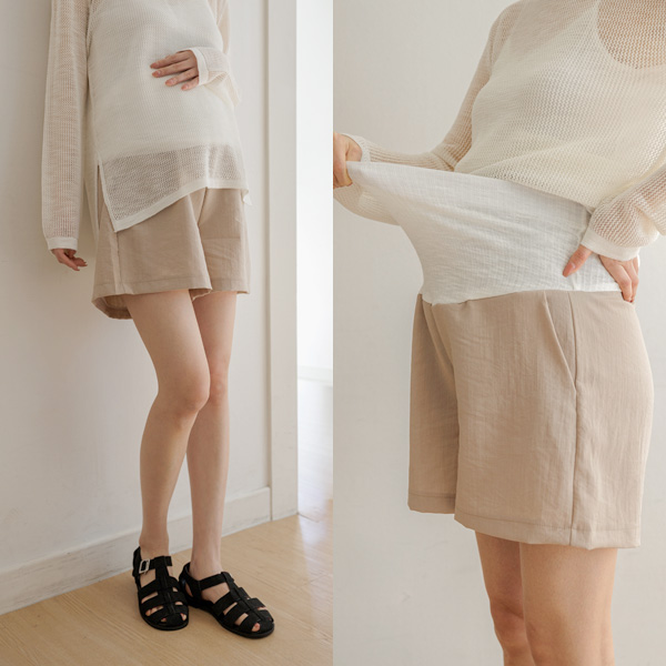 Maternity*Cool Natural Maternity Shorts