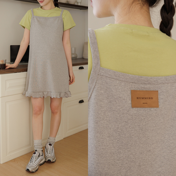 Maternity*Back-point Daily Sleeveless Maternity Dress