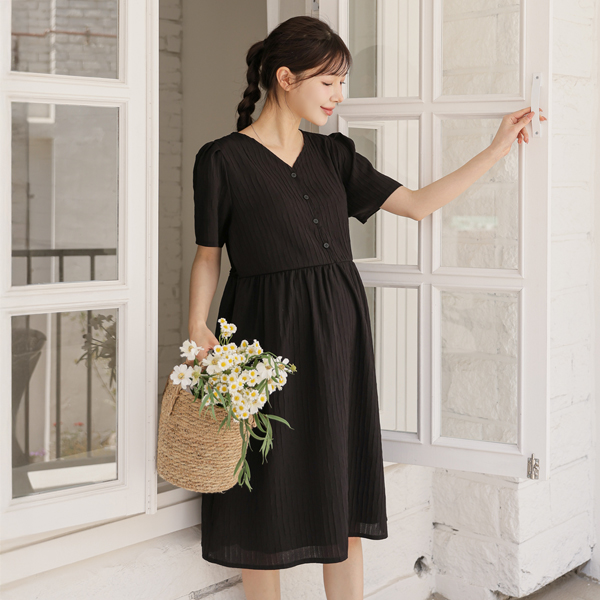 <b>[Cool/Cool Material]</b> [S-made] Maternity*Summer Breeze Adjustable Maternity Dress