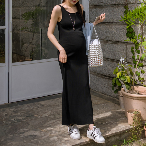 Maternity*Maxi Chewy Nash Long Maternity Dress