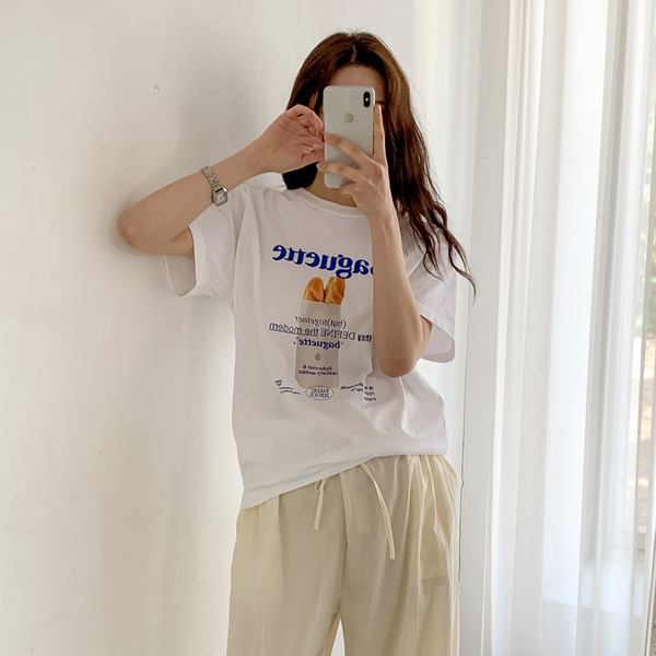 Maternity*Baguette loose fit Short Sleeves T-shirt