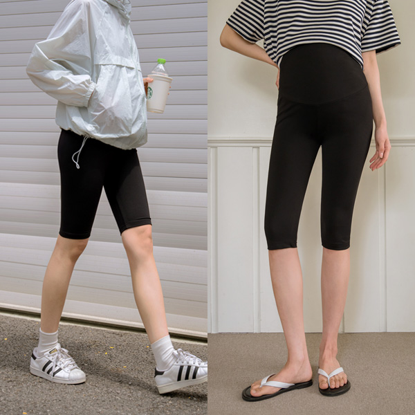 <b>[Holic Tension/Cotna/2Length/Maternity Leggings]</b> [S-made] Maternity*2TYPE Holic Tension Cotna Maternity Leggings