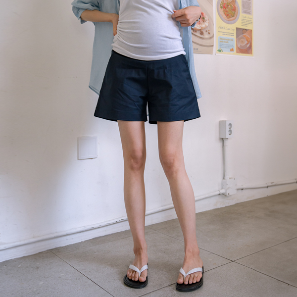 <b>[Summer Shorts/Stretchy Spandex/Flatness Coverage]</b> [S-made] Maternity*Beautiful Line Summer Maternity Shorts