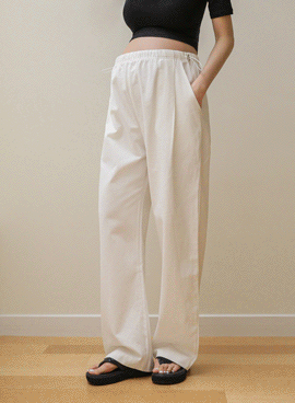 Maternity*Sturdy Wide Side Stopper Maternity Pants