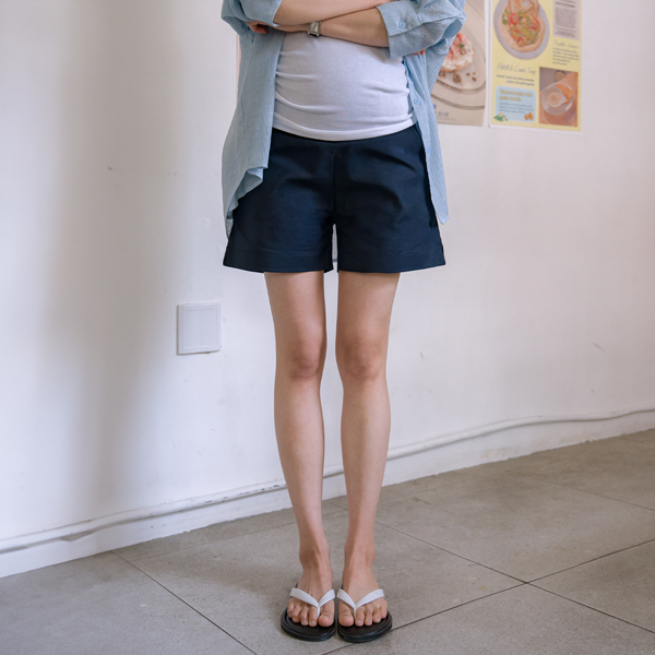 <b>[Summer Shorts/Stretchy Spandex/Flatness Coverage]</b> [S-made] Maternity*Beautiful Line Summer Maternity Shorts
