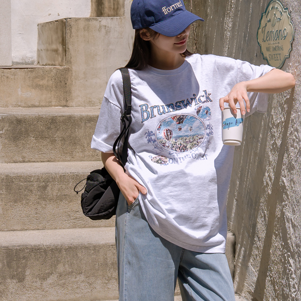 Maternity*Vintage Graphic Boxy Fit T-shirt