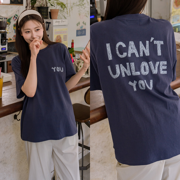 Maternity*YOU Lettering Loose fit t-shirts