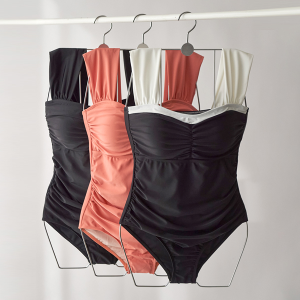 <b>[Free Shipping + Discount]</b> Maternity*Freedom Double Shirring Swimsuit