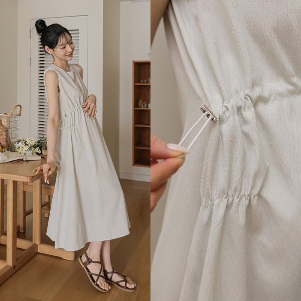 Maternity*Uco String Sleeveless Maternity Dress