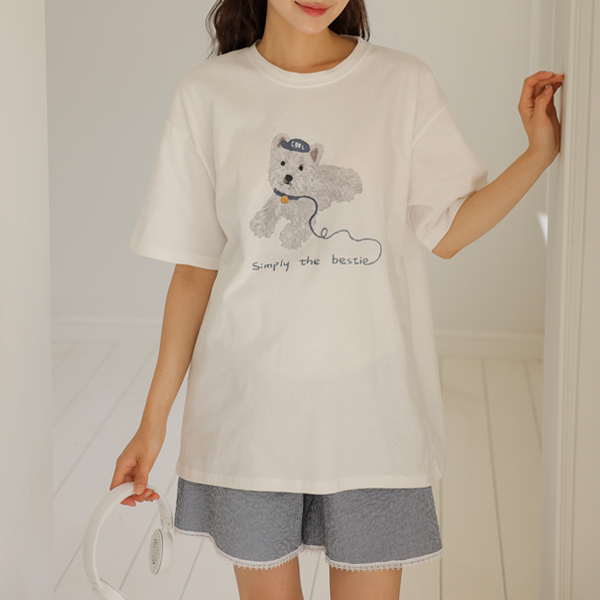 Maternity*Simply Puppy overfit T-shirt