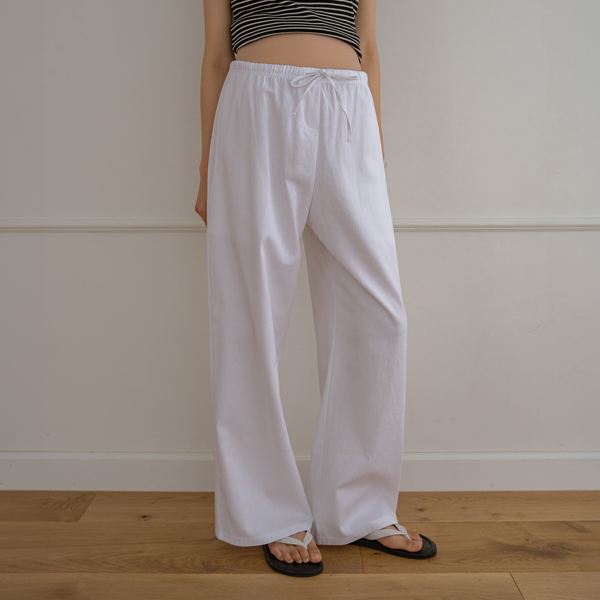 [S-made] Maternity*Soft Cotton Embroidery Point Maternity Pants