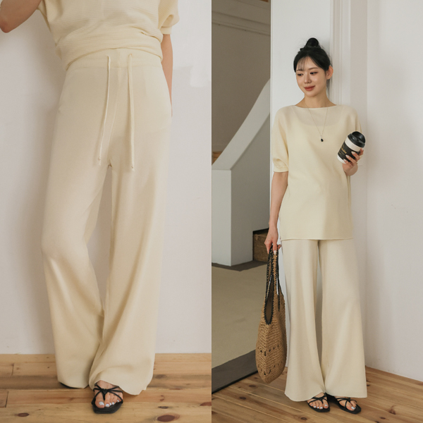 Maternity*Luegaori Knit Top and Bottom Set