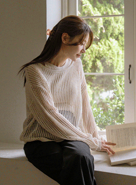 Maternity*Summer Mesh Knit (Sleeveless shirts SET)