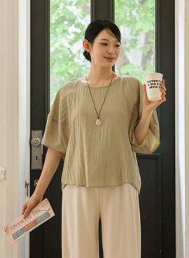 Maternity*Cooling Bamboo Volume Blouse