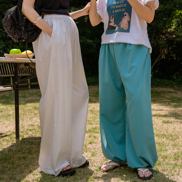 Maternity*Ponz Two-Way Rustling Maternity Pants