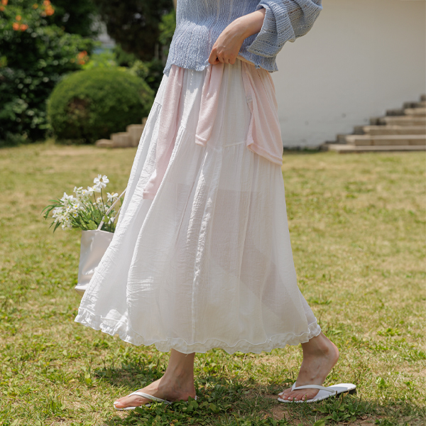 Maternity*Tencel Elastic Maxi Maternity Skirt (2 sizes)