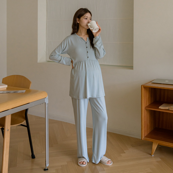 <b>[Over 40,000 Sold🏆/Postpartum Care Essential]</b> [S-made] Nursing Wear * Charu Two-Piece Set