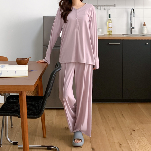 [S-made] Nursing Wear * Challang Pintuck Soft Nursing Set