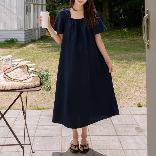 [S-made]임부복*프레시지지미플레어 임산부원피스
