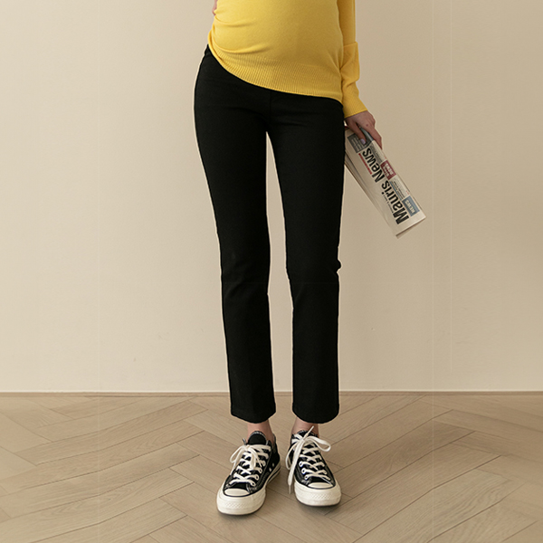 <b>[Limited Quantity SALE]</b> [S-made] Maternity* Stretchy Cotton Straight Maternity Pants