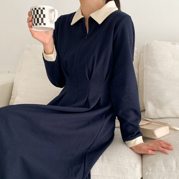 [S-made] Nursing Wear*1-Second Cut Out Outdoors Nursing Dress (Maternity Use Only)
