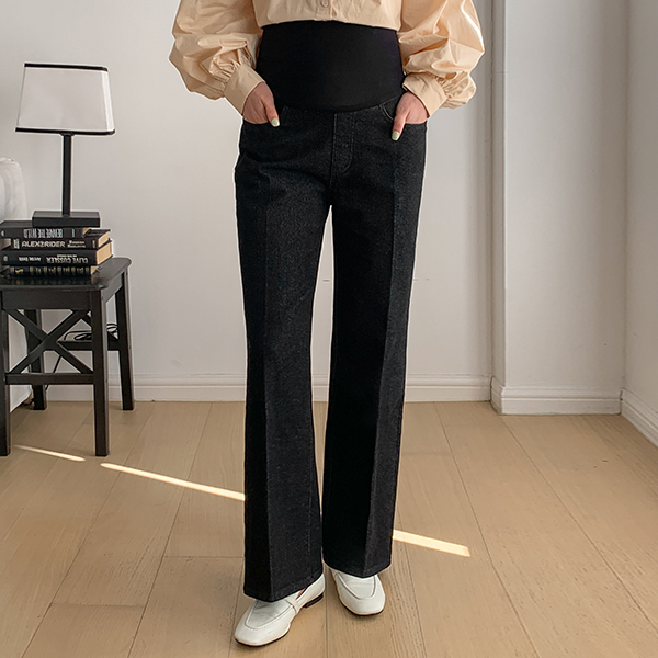 <b>[Limited Quantity SALE]</b> Maternity* Good Fit Slim Semi-Wide Maternity Jeans