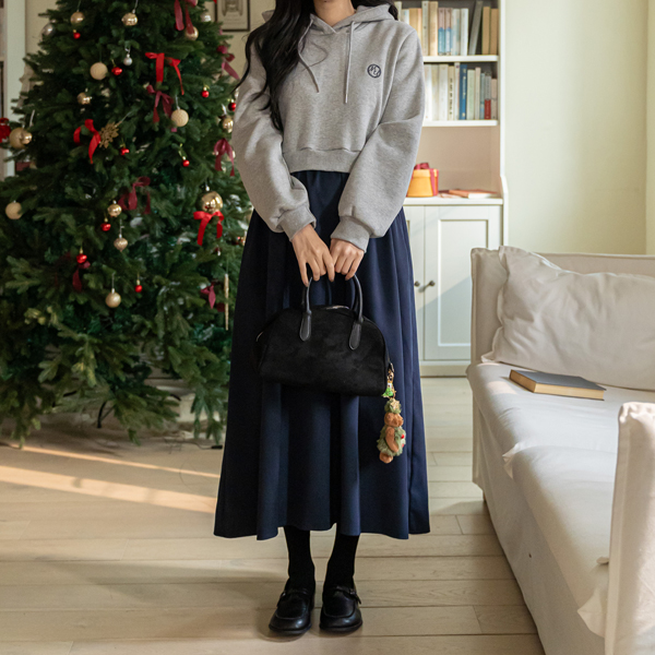 <b>[Limited Quantity SALE]</b> Maternity* Embroidered Hooded Layered Maternity Dress (ver.napping)