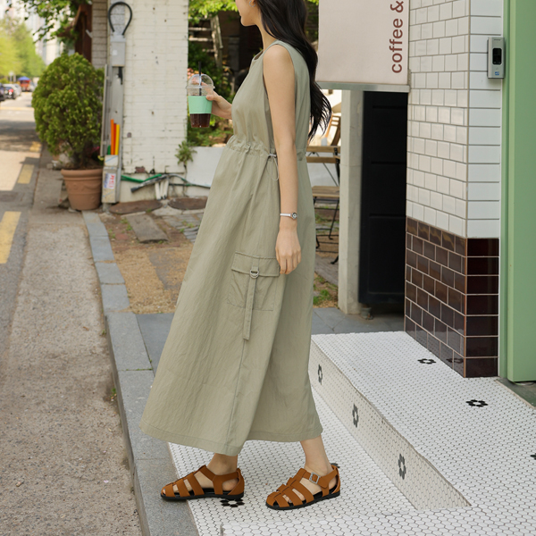 <b>[Limited Quantity SALE]</b> [S-made] Maternity* Rustling Cargo Bustier Maternity Dress