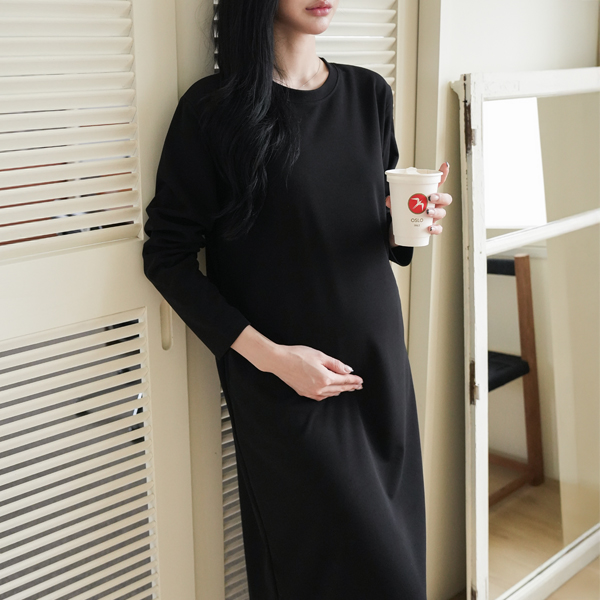 <b>[Limited Quantity SALE]</b> <b>[Good Fit/Good Stretch]</b> [S-Made] Maternity* Loose Fit Maternity Dress with Full Stretch