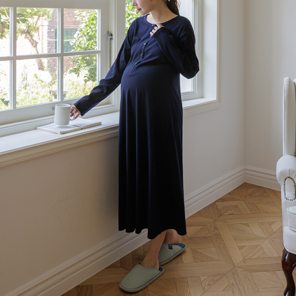 <b>[Stretch Tension/Slimming]</b> [S-made] Nursing Wear*Everyday Nursing Dress (Maternity Use Only)