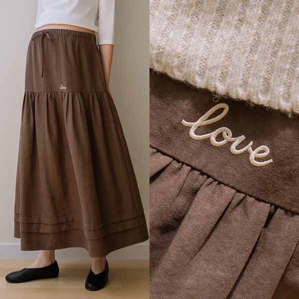 [S-made] Maternity*Love Tiered Thick Maternity Skirt