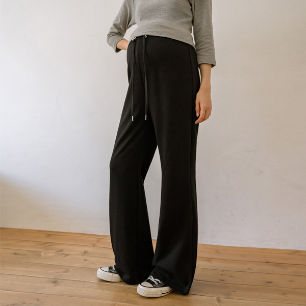 <b>[Online Store Exclusive Opening Special [2-Length No Alterations Needed]</b> [S-made] Maternity* Running Simple Line Bootcut Maternity Pants