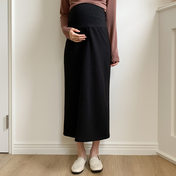<b>[Over 6,000 Sold / Good Stretch]</b> Maternity*Thick Specialty Mosse Spandex Long Maternity Skirt