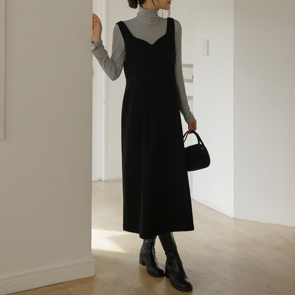 <b>[Wedding Guest Look/Great Vibe]</b> [S-made] Maternity* Wave Neck Layered Maternity Dress