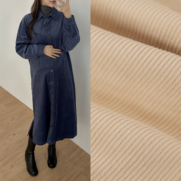 [S-made] Maternity*Thick Golden Pocket Long Shirt Maternity Dress