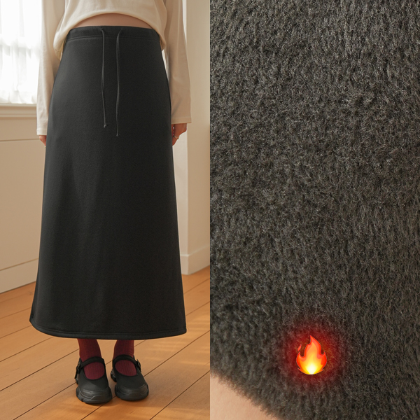 <b>[Fleece-lined Mink / Comfortable]</b> [S-made] Maternity*Mink Warm Maxi Adjustable Maternity Skirt