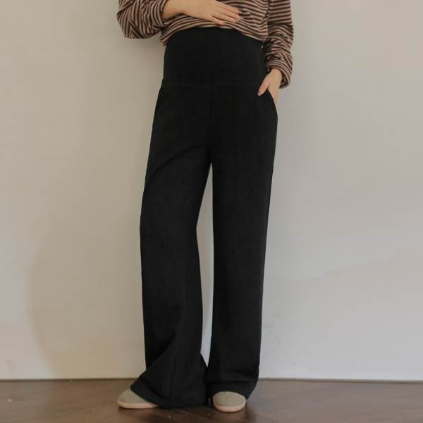 <b>[Mink Fleece/Comfortable Belt]</b> [S-made] Maternity*Warm Mink Comfort Wide Maternity Pants