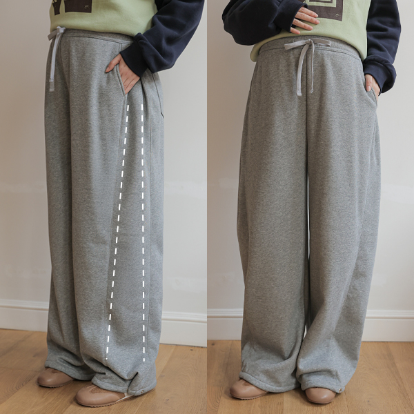 <b>[Fleece-lined/Training]</b> [S-made] Maternity*Cozy Fleece Running Pin-tuck Two-way Maternity Pants