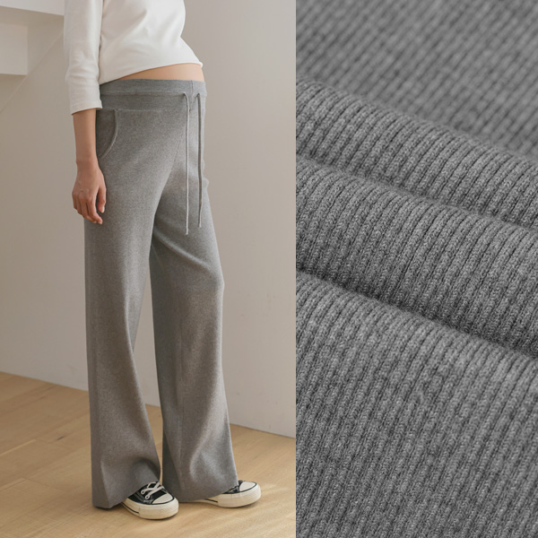 <b>[Online Store Exclusive Opening Special]</b> [S-made] Maternity* More Comfortable Stretchy Knit Wide Maternity Pants