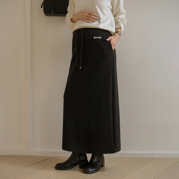 <b>[Online Store Exclusive Opening Special]</b> [S-made] Maternity Skirt with Stretchable Cheese Tension and Adjustable Cut Lines