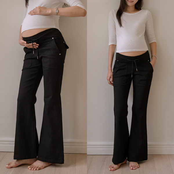 <b>[Recommended for Early to Mid-Pregnancy / Suitable for Postpartum]</b> Maternity* Correction Booty Cut Low-Rise Pants